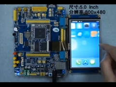 5 inch TFT Display Module met PCBA en Touch Panel, SPI-interface, resolutie 800X480, 400c/d