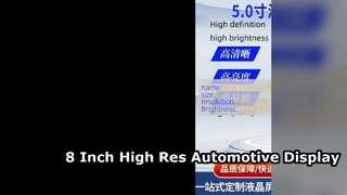 8 inch TFT LCD-scherm voor automonitors