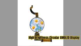 Circulair AMOLED-display voor medische en beeldapparatuur
