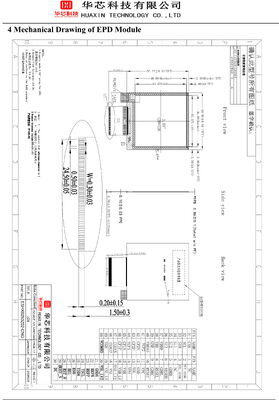 2.53 inch square  six colors E-paper display  428X428 dots MCU interface