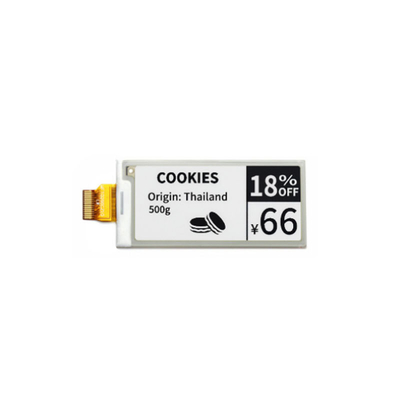 2,9-inch digitaal papierdisplay 128X296 Brede kijkhoek Lager verbruik SPI-interface