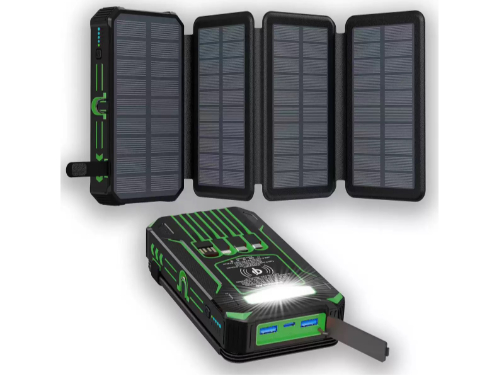 20,000mAh, 22,5W snel opladen, opvouwbaar zonnepaneel, LED-verlichting, magnetisch opladen