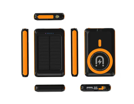 5000 mAh magnetische powerbank 5W draadloos snel opladen zonne-energie powerbank magnetische draadloze powerbank groothandel