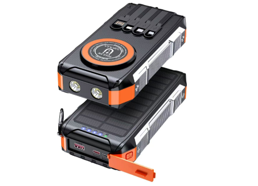 Zonne-energie powerbank 22.5W snelladen 30000 reële capaciteit LED-verlichting zonne-ingangsstroom