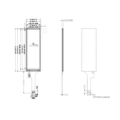 2.79 Inch Bar Type TFT Display with 142x428 Resolution and SPI Interface for Industrial Applications