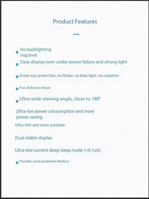 3.52 inch E-paper Display with 240x360 Resolution and 180° View Angle