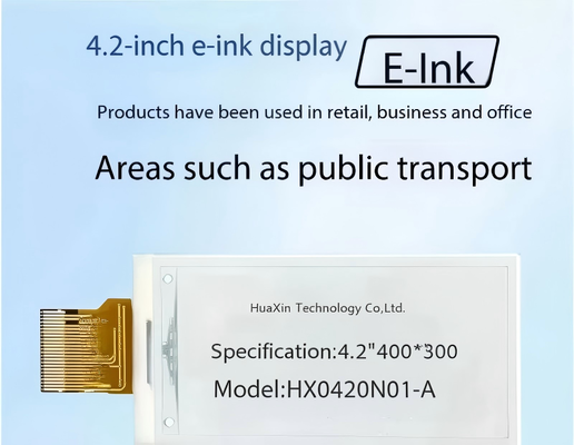 4,2 inch E-paper Display met 400x300 Resolutie en 180° Kijkhoek