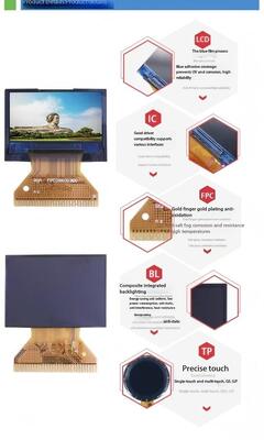0,96 inch IPS TFT kleurendisplay met 128(RGB)x64 resolutie en 150 nits helderheid SPI 4W interface